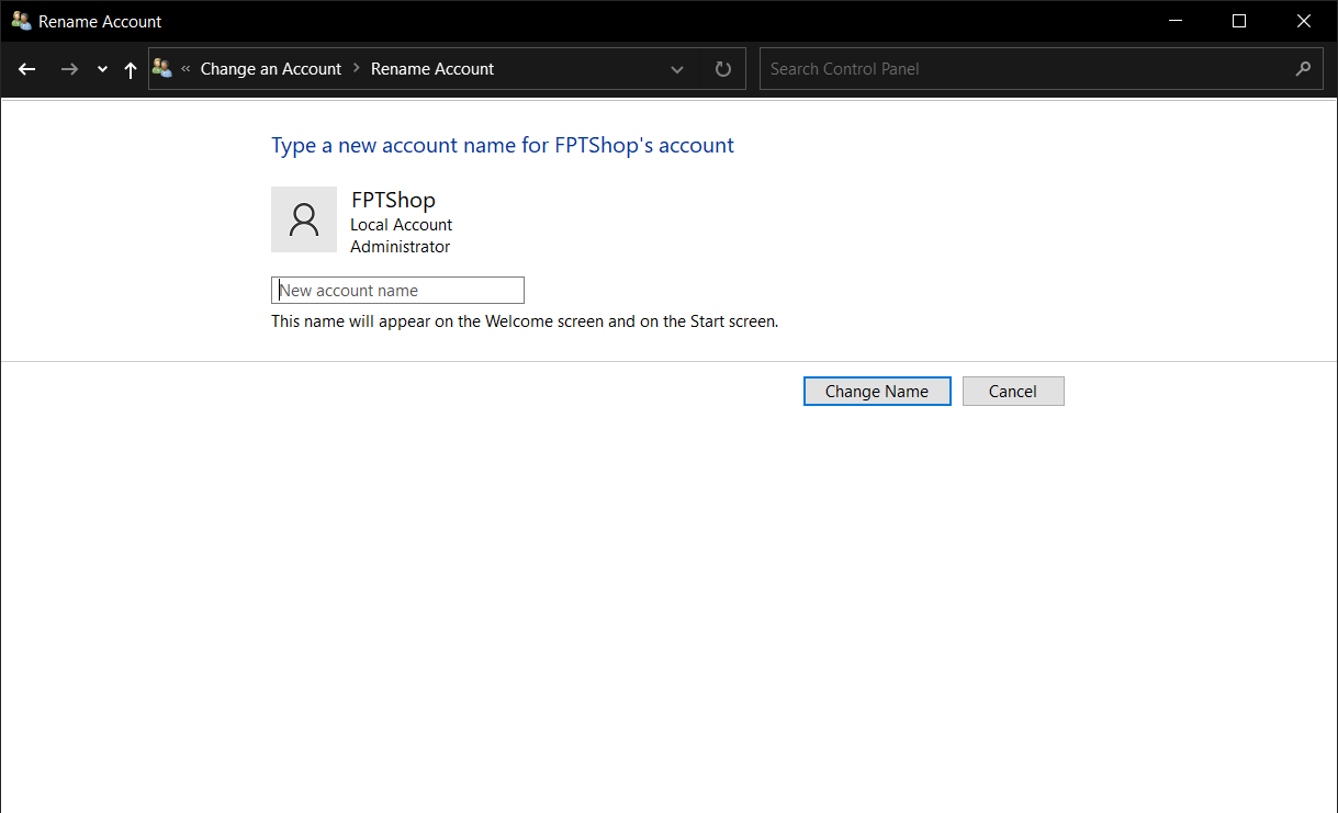 cách đổi tên user trong windows 10 08