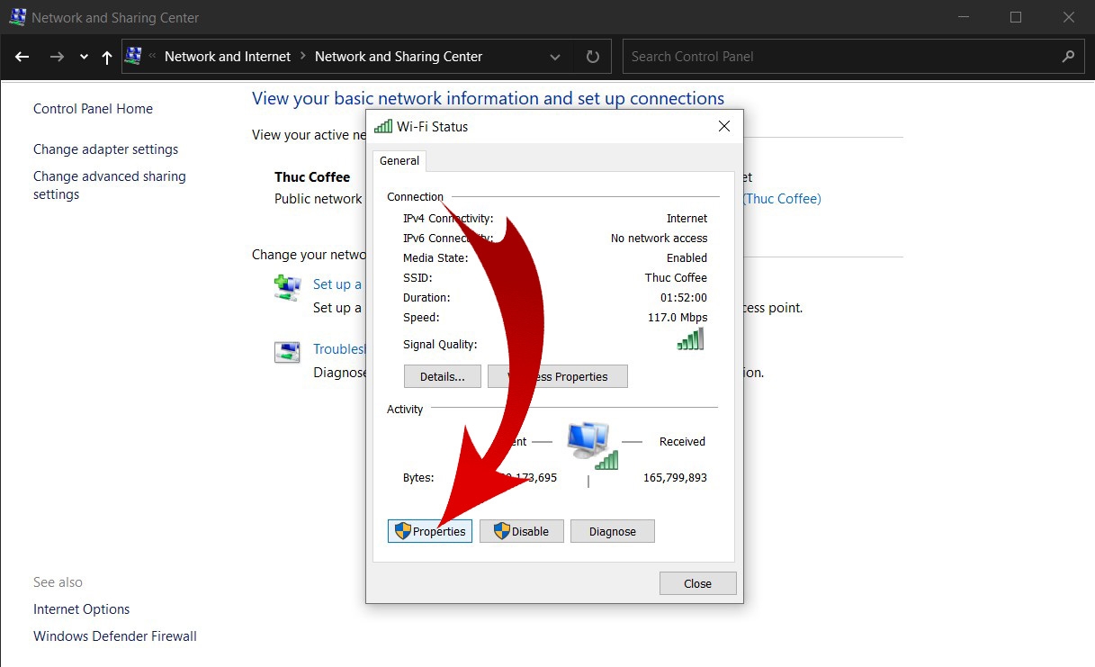 Đổi DNS trên Windows 10 trong Control Panel 04