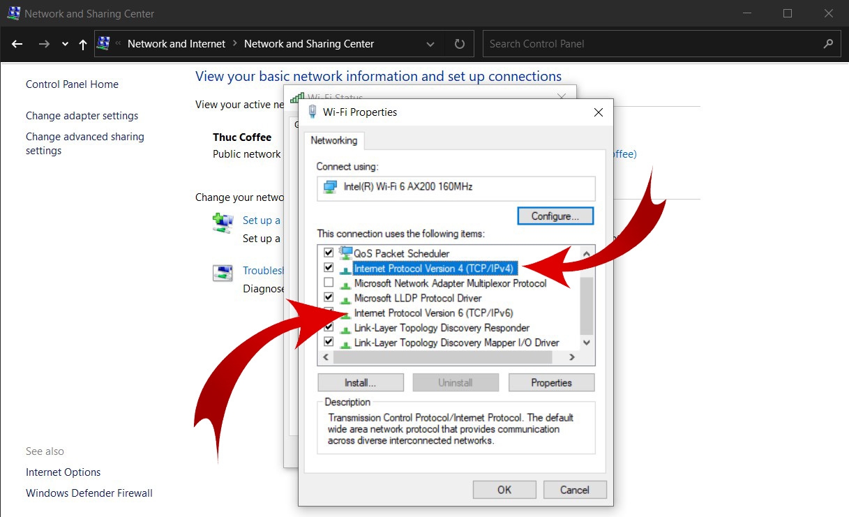 Đổi DNS trên Windows 10 trong Control Panel 05