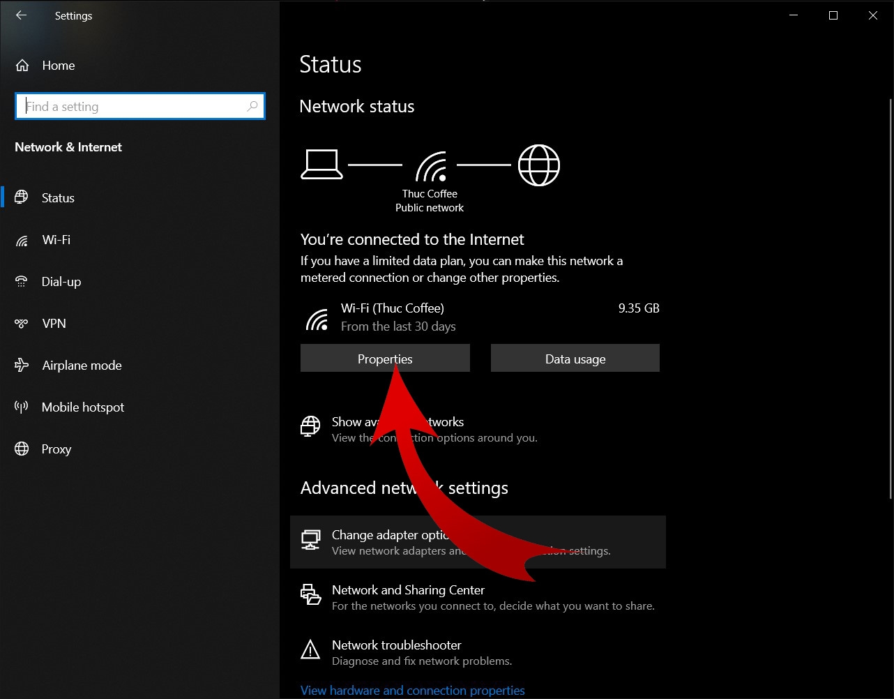 Đổi DNS trên Windows 10 trong phần Cài đặt 02