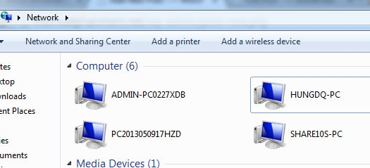 Hướng dẫn truyền dữ liệu giữa 2 máy tính qua WiFi Win 10 7