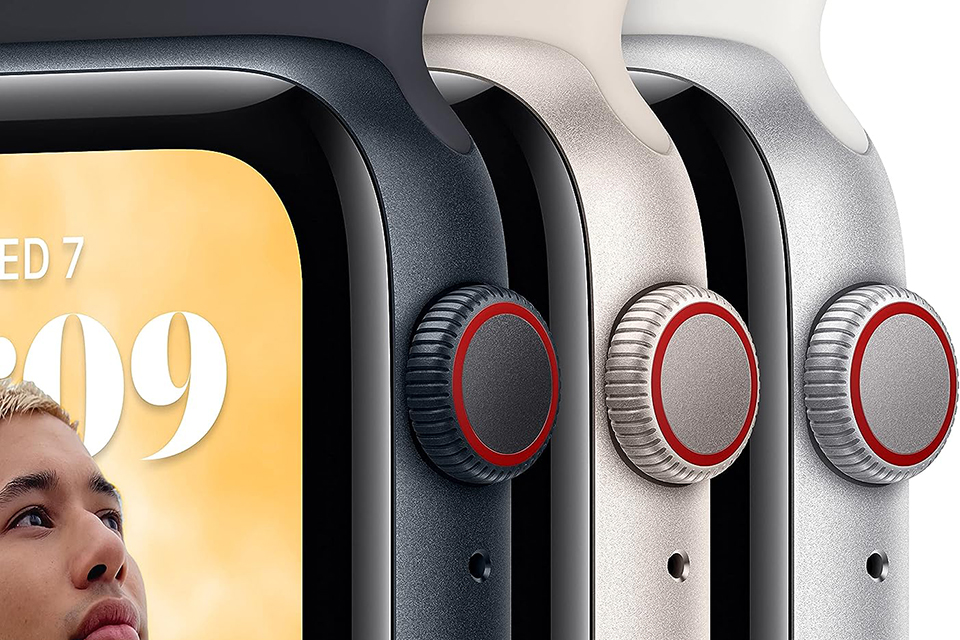 Apple Watch SE 2 GPS 40mm Viền nhôm Dây cao su cỡ S/M 3