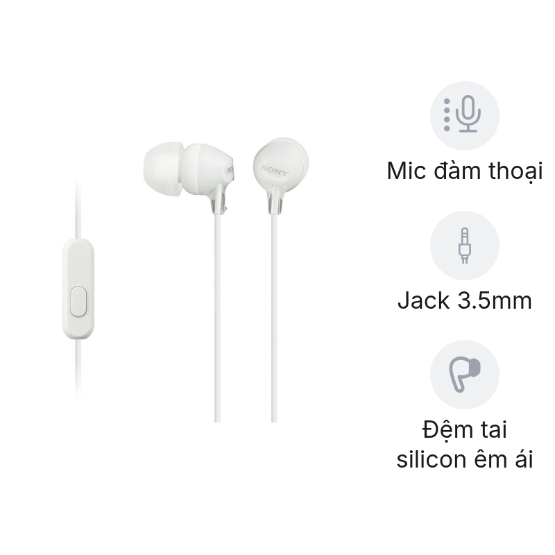Tai nghe nhét tai Sony Extra Bass MDR-EX15AP