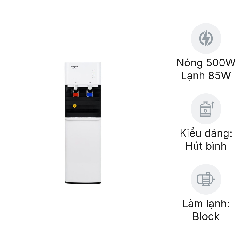 Cây nước nóng lạnh hút bình Kangaroo KG49A3