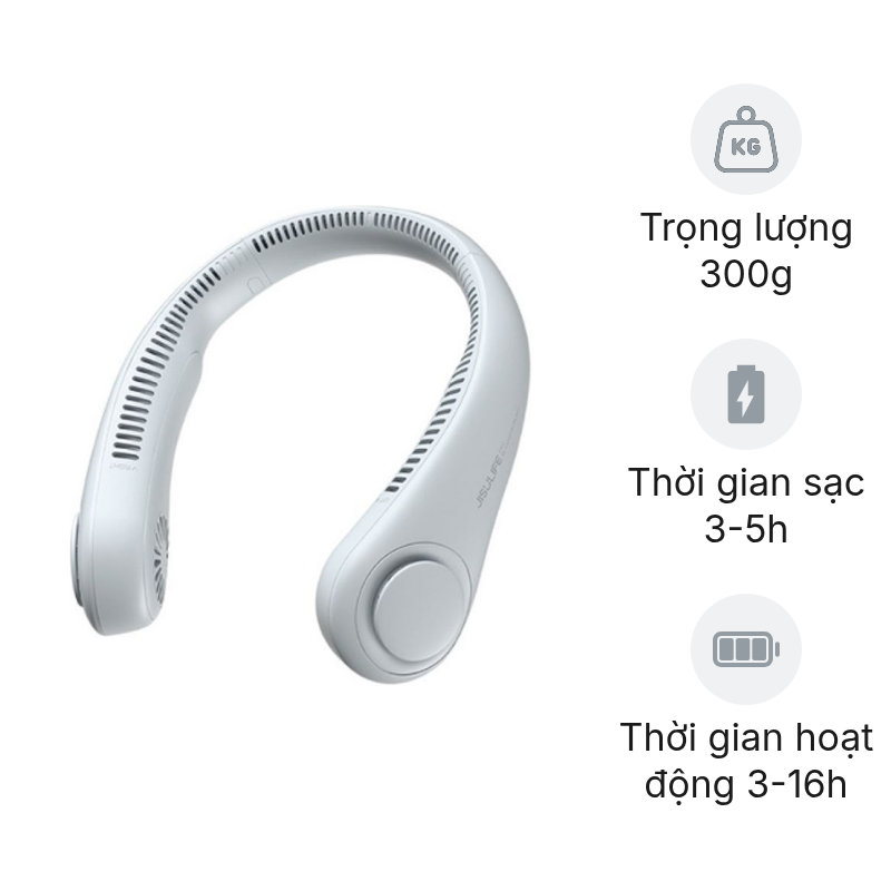 Quạt sạc đeo cổ Jisulife FA14 5W 4000mAh