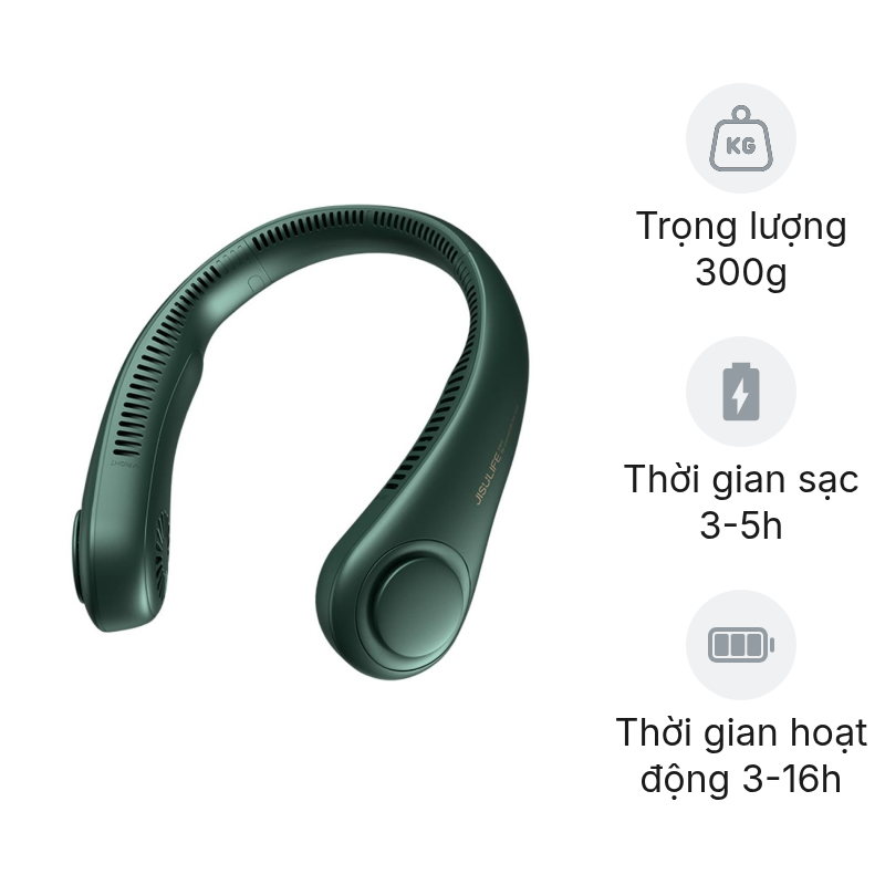 Quạt sạc đeo cổ Jisulife FA14 5W 4000mAh