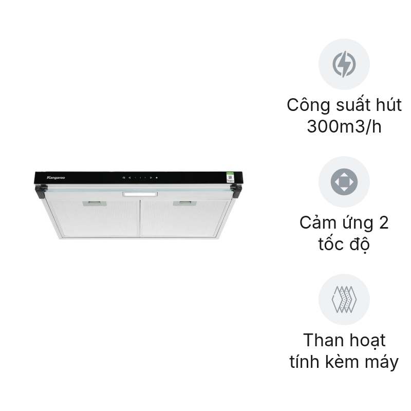 Máy hút mùi âm tủ Kangaroo KG70RS