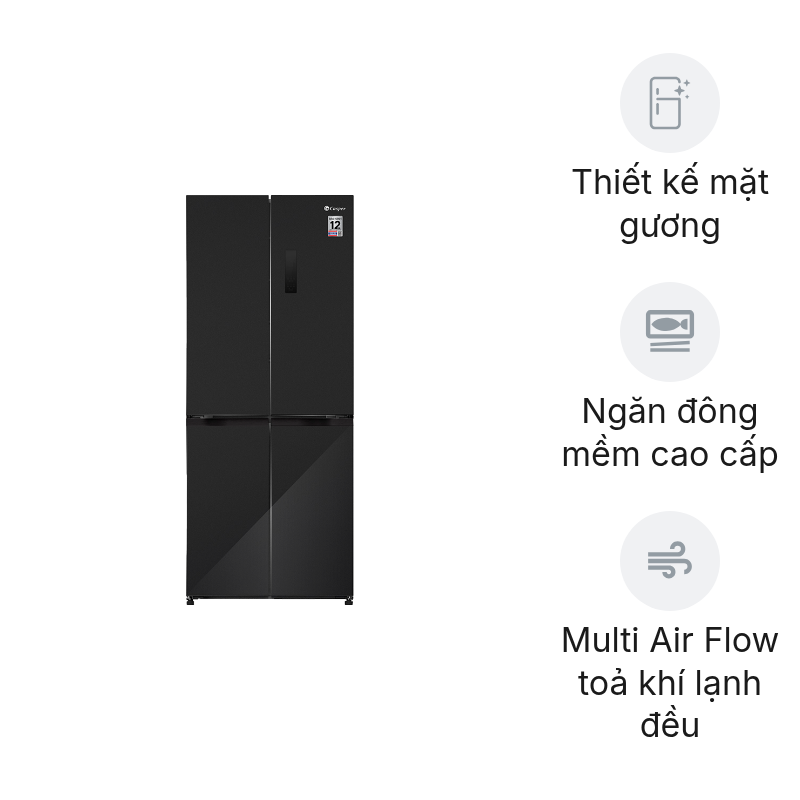 Tủ lạnh Multi Door Casper ProFresh Inverter 430 lít RM-D430GBS