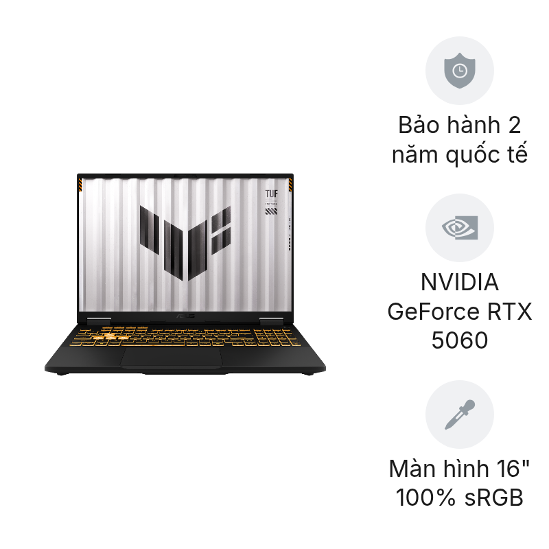 Laptop Asus TUF Gaming F16 FX608JMI-TU241W i7-14650HX/AI/16GB/512GB/16"/GeForce RTX5060 8G/Win11