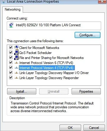 chon internet protocol version 4