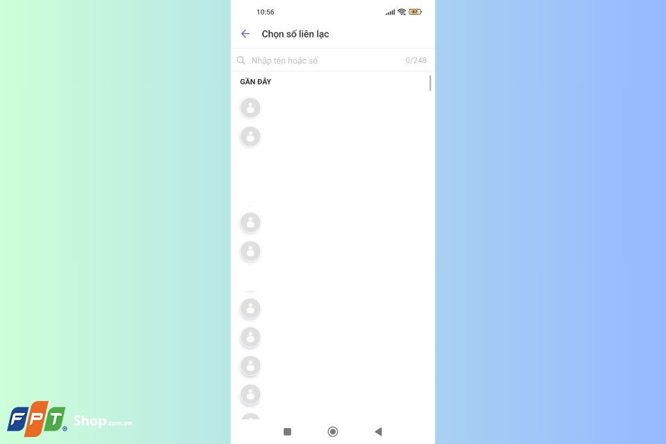 Chọn thành viên bạn muốn tạo nhóm