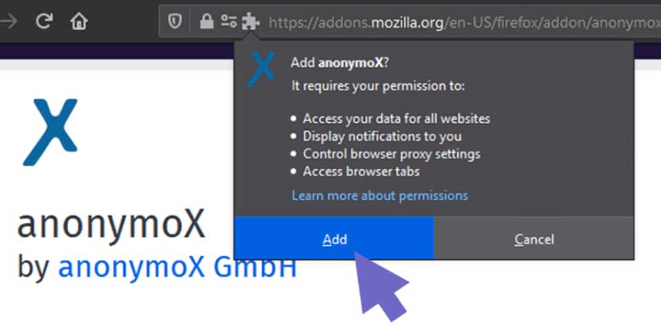 addon anonymoX - 05