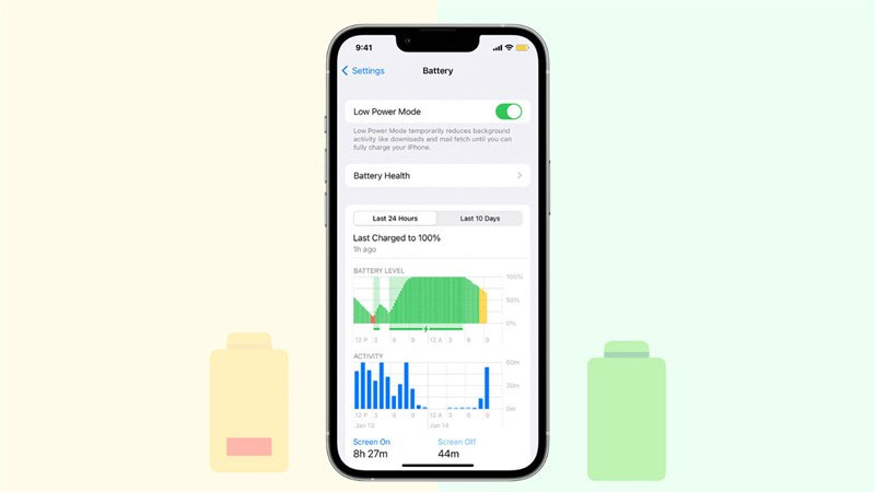 Bật chế độ tiết kiệm pin trên iPhone 6 hình 1