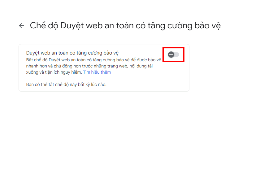 Cách bật tính năng Duyệt web an toàn (Safe Browsing) trên máy tính ảnh 2