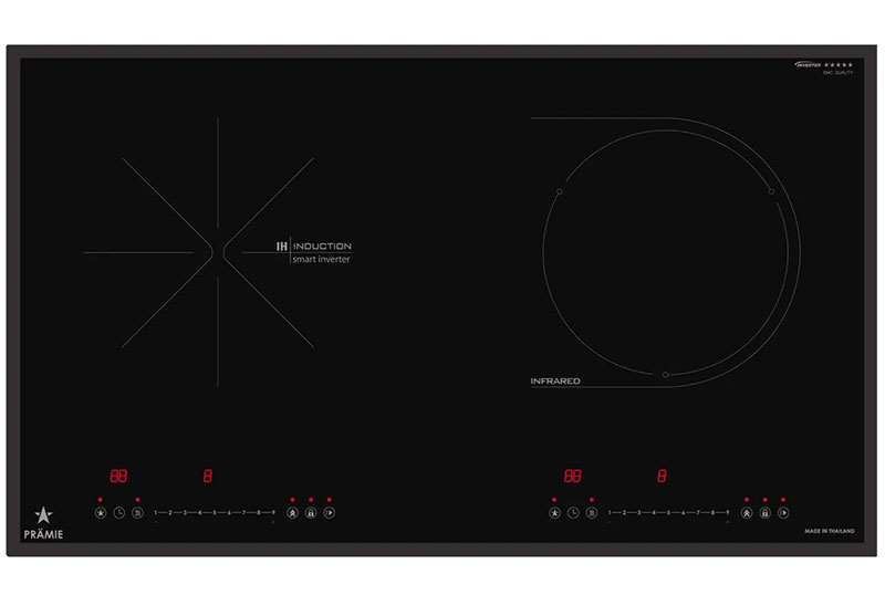 Bếp đôi điện từ và hồng ngoại Đức hình 3