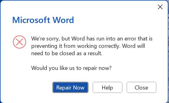 khôi phục file Word bị lỗi trong Office 2016 - Hình 3