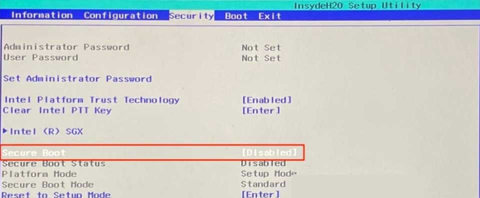 Cách bật Secure Boot Win 11 - 07