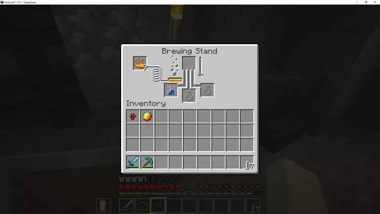 cách chế thuốc kháng lửa trong Minecraft hình 4