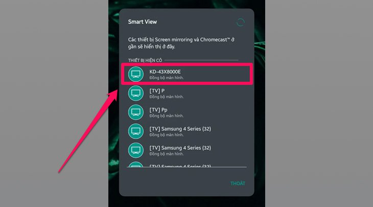 Cách chiếu màn hình điện thoại lên tivi Sony ảnh 4