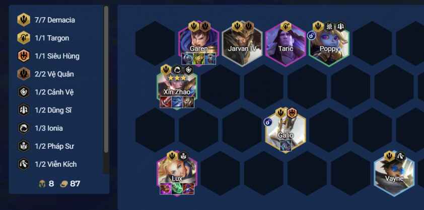 cách chơi đội hình Xin Zhao Demacia DTCL mùa 16 hình 4