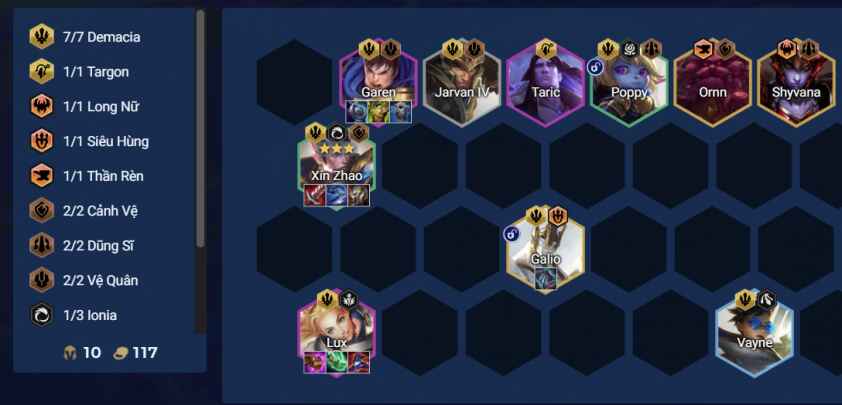cách chơi đội hình Xin Zhao Demacia DTCL mùa 16 hình 5