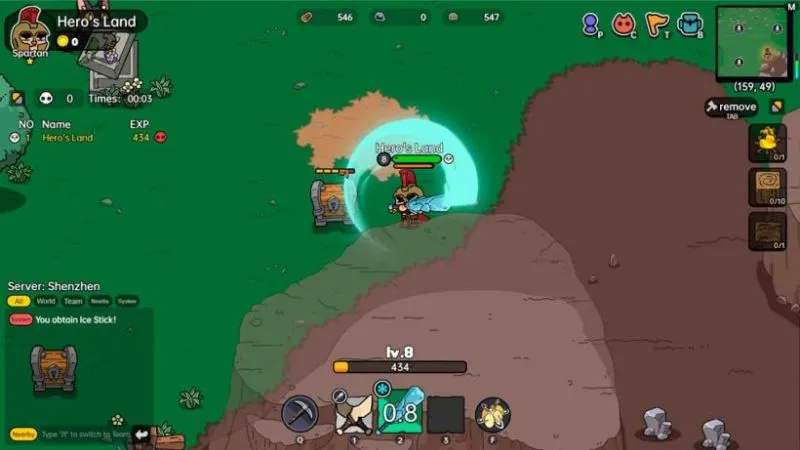 diem noi bat cua game heros land