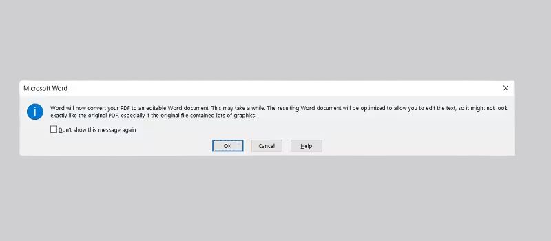 Cách chuyển file PDF sang DOCX trên Mac OS bằng Microsoft Word