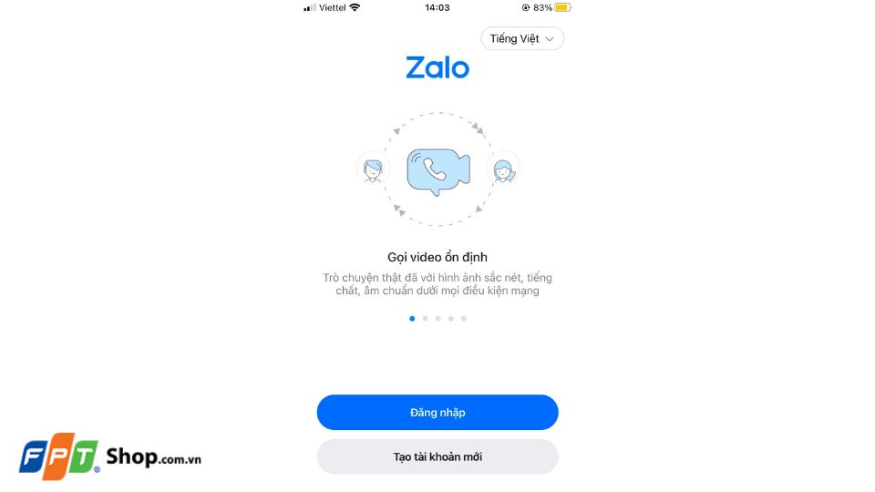 Cách đăng xuất Zalo trên điện thoại iPhone 4