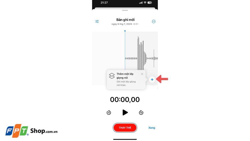 cách ghi âm nhiều lớp trên iPhone 16 Pro 6