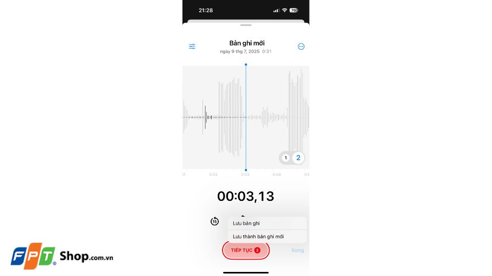 cách ghi âm nhiều lớp trên iPhone 16 Pro 7