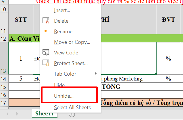 Cách hiện Sheet trong Excel - hình 6