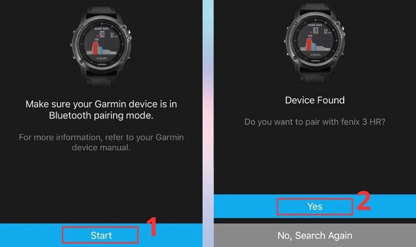 ket noi dong ho garmin va dien thoai