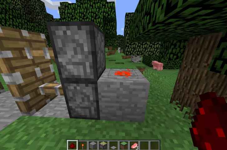 cách làm cửa tự động trong Minecraft hình 7