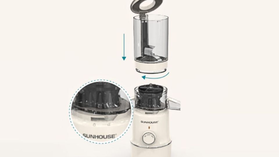 cách lắp máy ép chậm Sunhouse 4