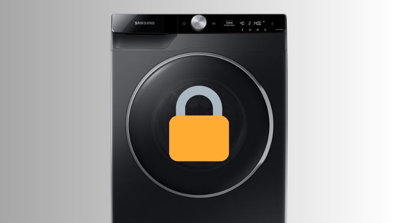 cách mở máy giặt Samsung khi bị khóa 1