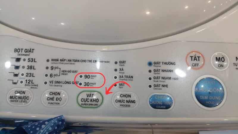 c&aacute;ch sử dụng m&aacute;y giặt Toshiba 8kg h&igrave;nh 5