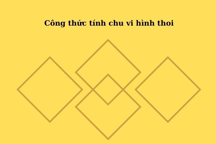 cách tính diện tích hình thoi