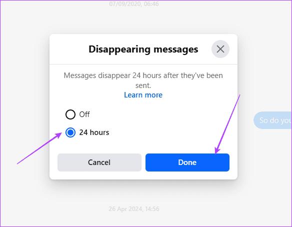 cách tự hủy tin nhắn sau 24 giờ trên Messenger - Hình 1