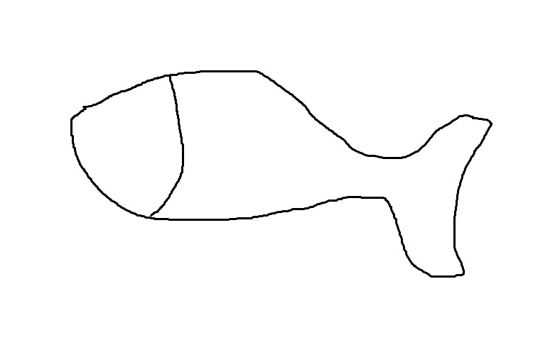 cách vẽ con cá 2