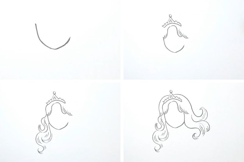 Cách vẽ nàng tiên cá ảnh 6