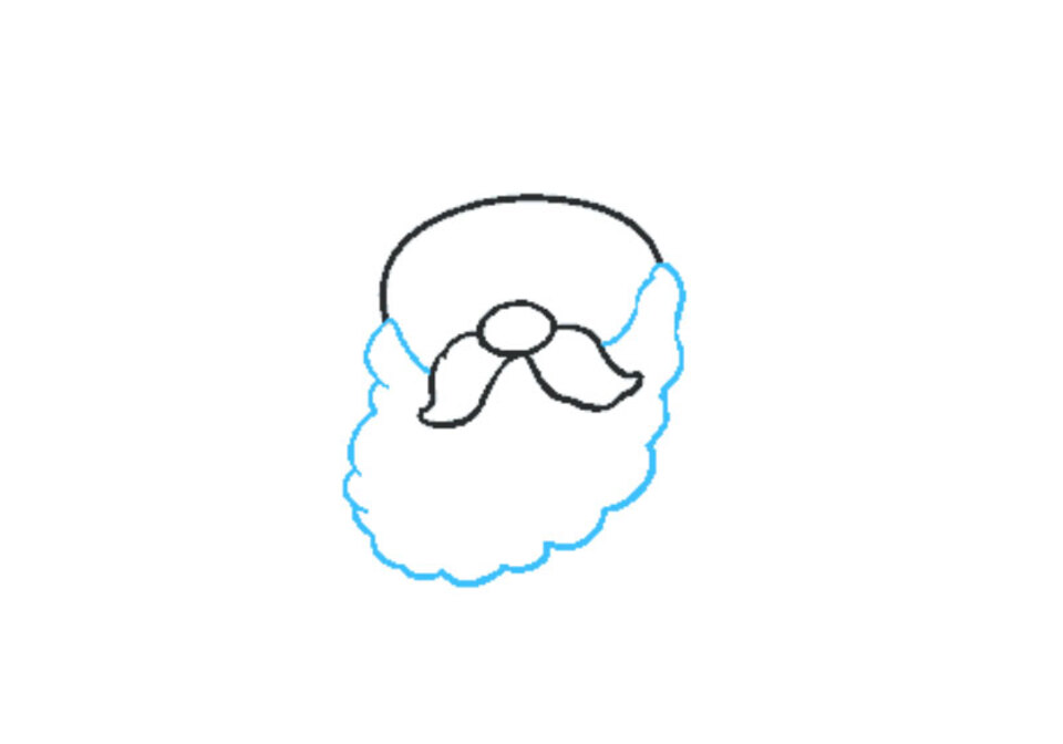 Vẽ bộ râu cho ông già Noel