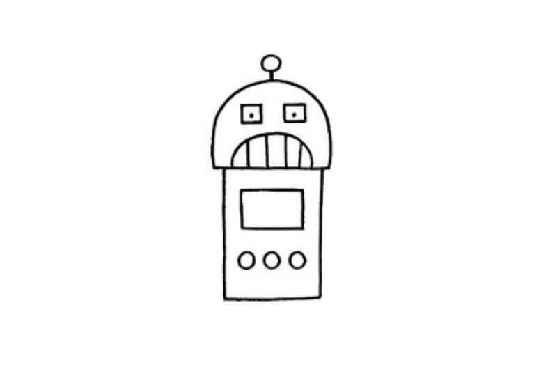 cách vẽ robot 6