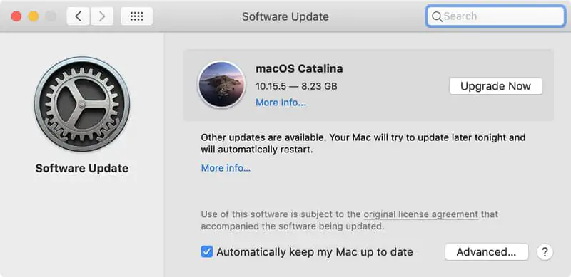 Cập nhật macOS thường xuyên