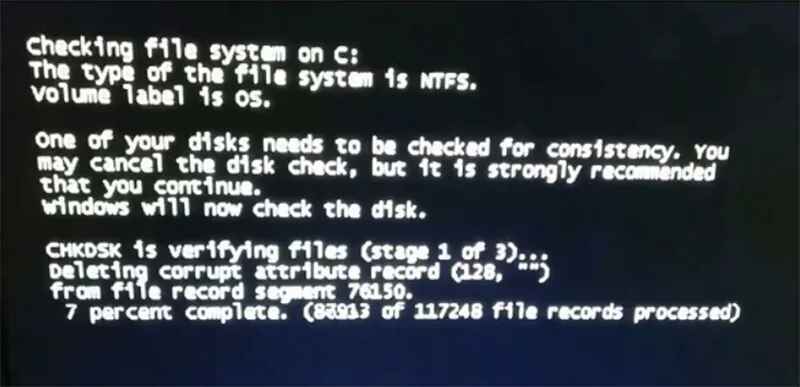 Checking File System on C hình 2