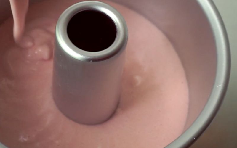 Nướng bánh Chiffon trà hoa hồng