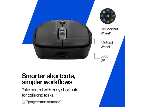 Chuột Bluetooth HP 700 Silent - Tùy chỉnh thông minh, thao tác linh hoạt
