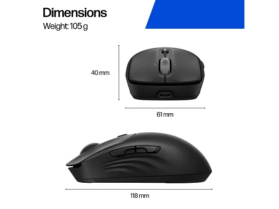 Chuột Bluetooth HP 700 Silent - Kích thước gọn gàng, dễ mang theo