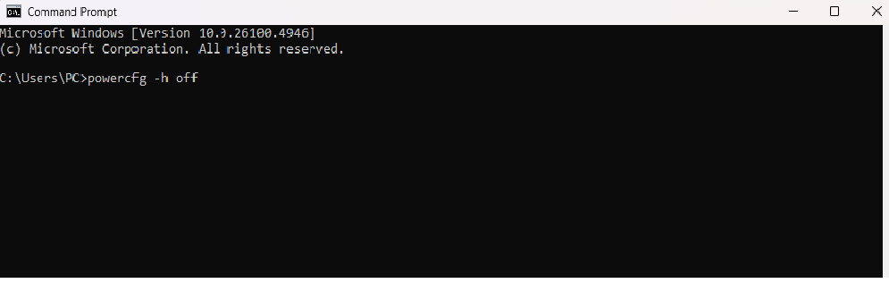 Cách xóa Hibernate bằng Command Prompt