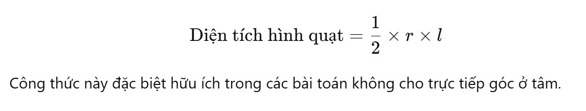 Diện tích hình quạt ảnh 3