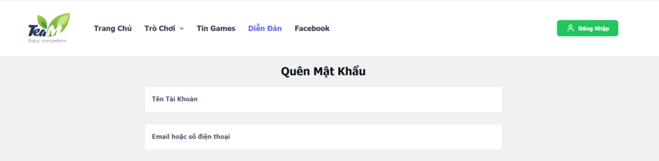 Lấy lại mật khẩu Avatar Musik